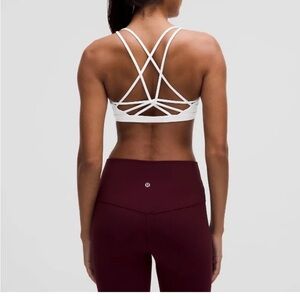 Lululemon Athletica White Strappy Sports Bra
